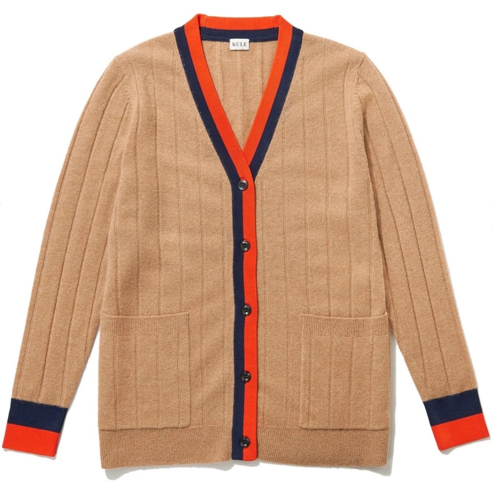 The Sinclair Cashmere Ribbed Cardigan - Picture 2 of 7